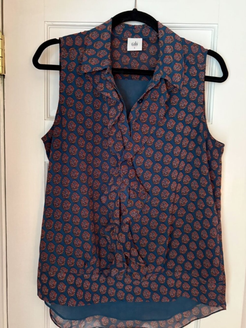 CAbi Ruffle Neck Blouse
